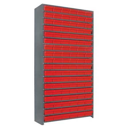 Quantum Storage Systems Euro Drawer Shelving Closed Unit CL1275-401RD